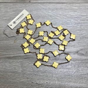 Yellow Clover Necklace